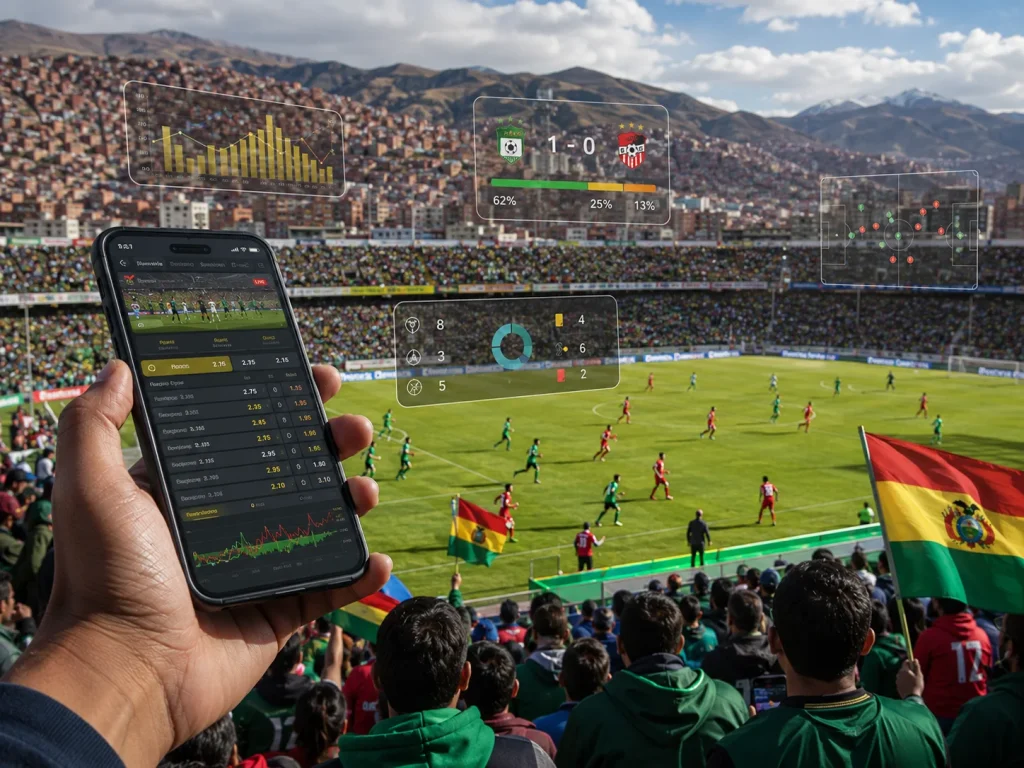 Apuestas en vivo y fútbol boliviano
